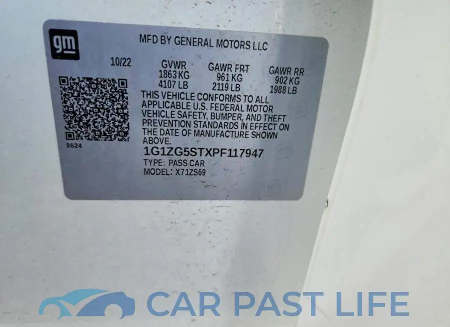 1G1ZG5STXPF117947# 12