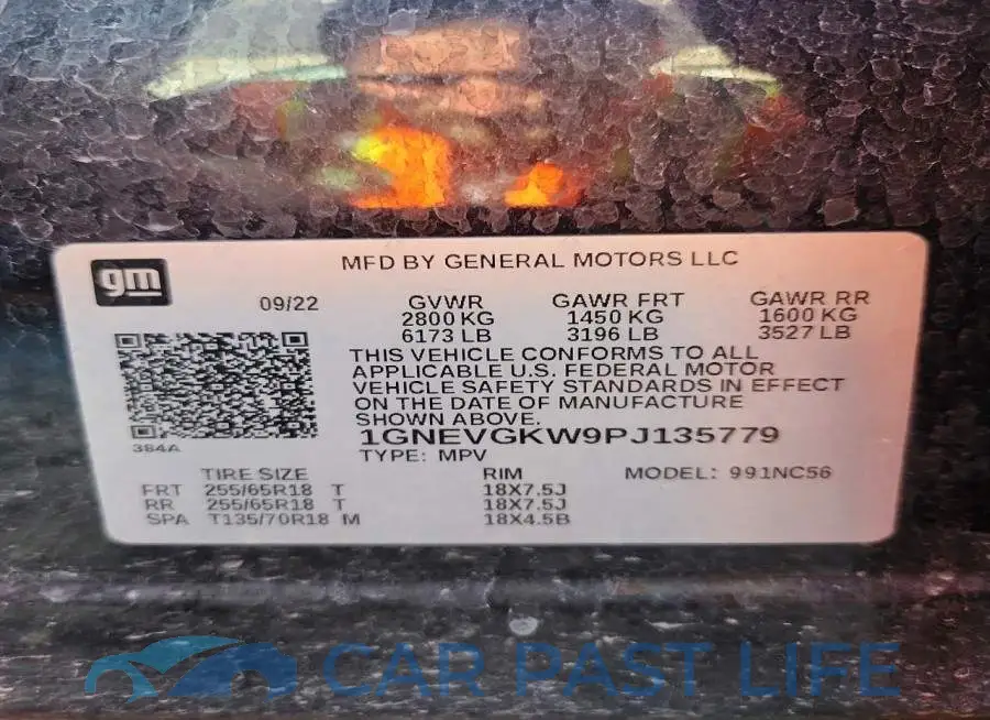 1GNEVGKW9PJ135779# 13