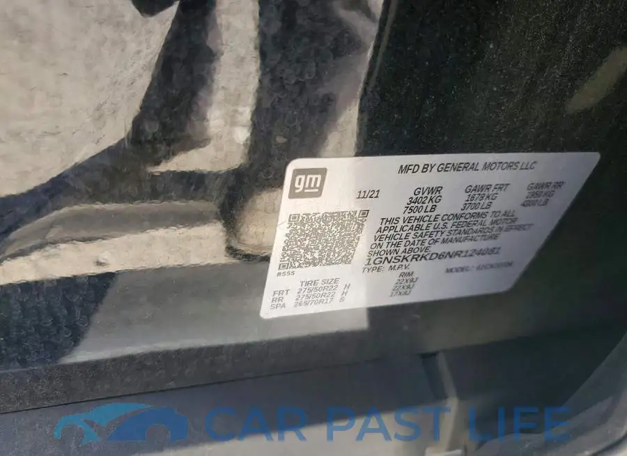 1GNSKRKD6NR124081# 13