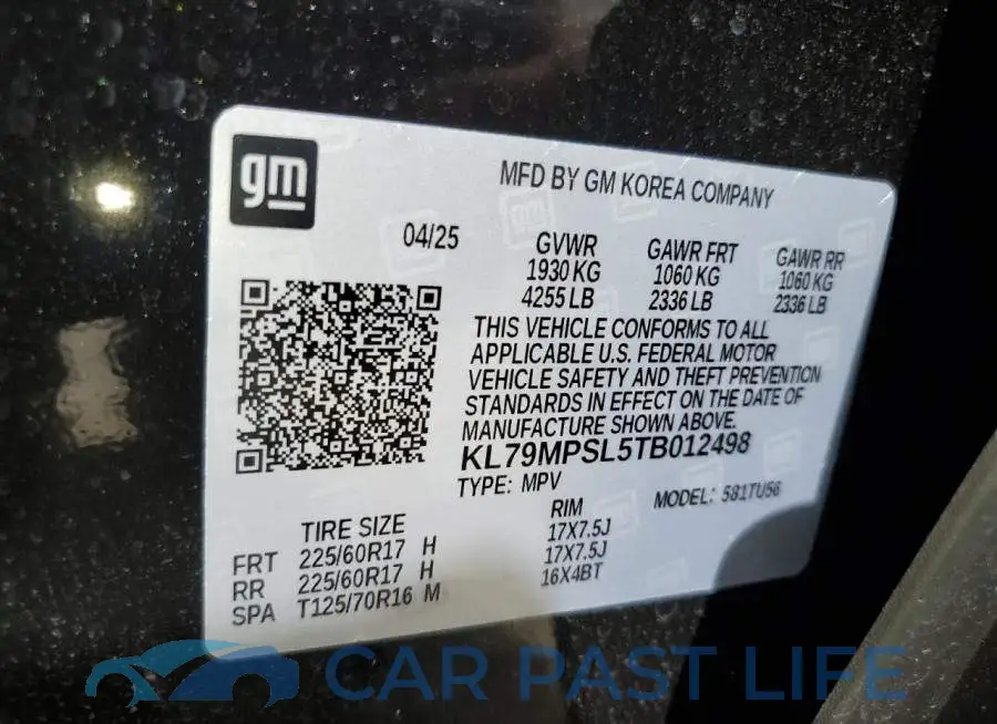 KL79MPSL5TB012498# 13