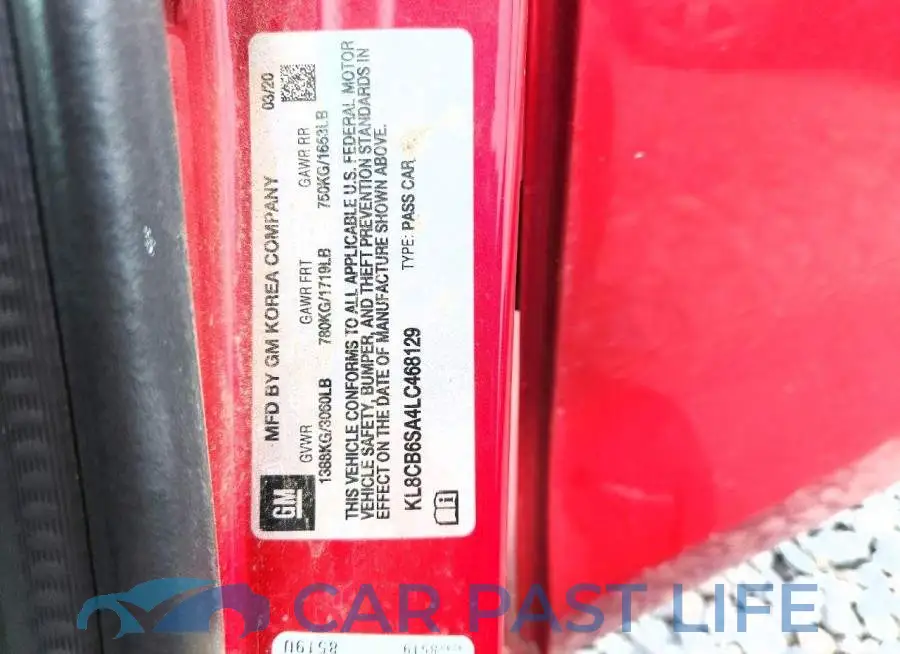 KL8CB6SA4LC468129# 12