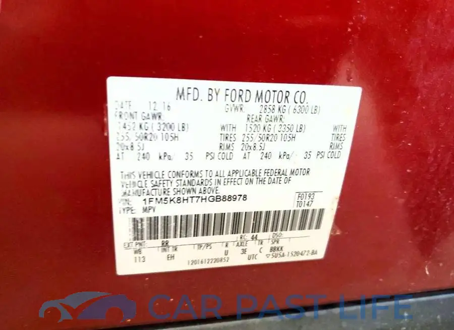 1FM5K8HT7HGB88978# 13