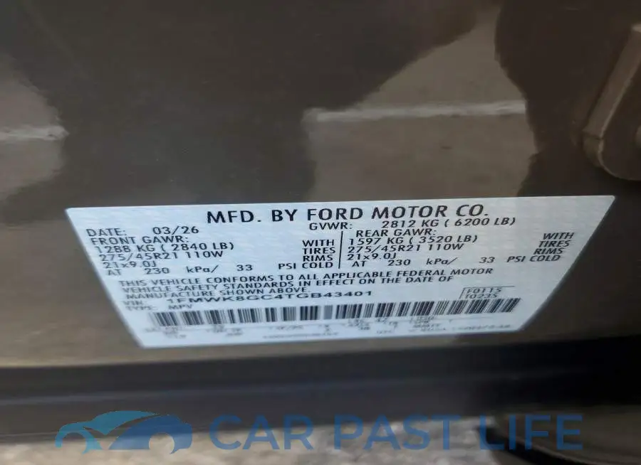 1FMWK8GC4TGB43401# 13