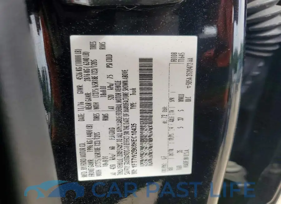 1FT7W2B68HEC10435# 12