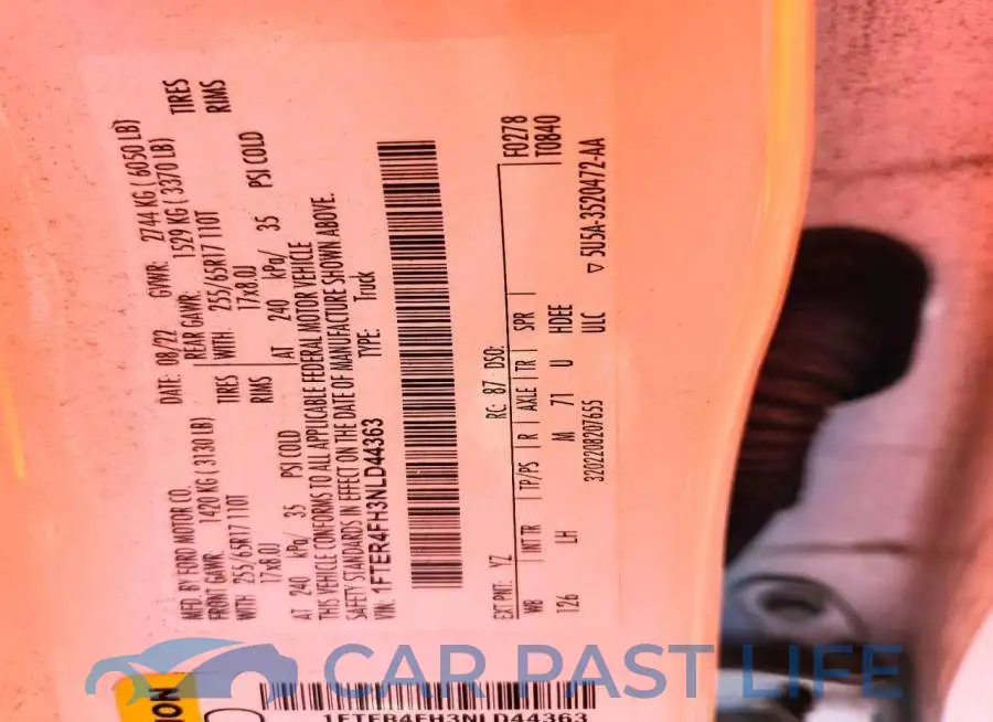 1FTER4FH3NLD44363# 12