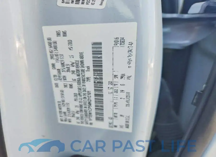 1FTEW1CP5MKD15101# 12