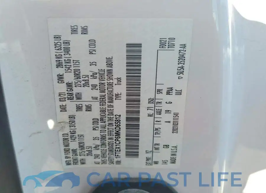 1FTEX1KP6TKD18862# 12