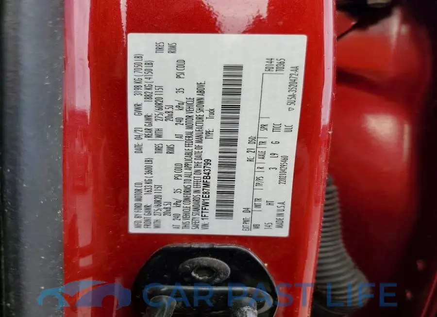 1FTFW1E87MFB43799# 12