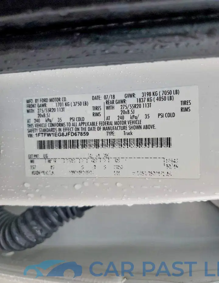 1FTFW1EG8JFD67859# 12
