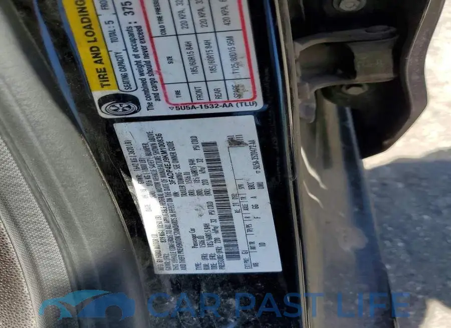 3FADP4EJ9KM100836# 12