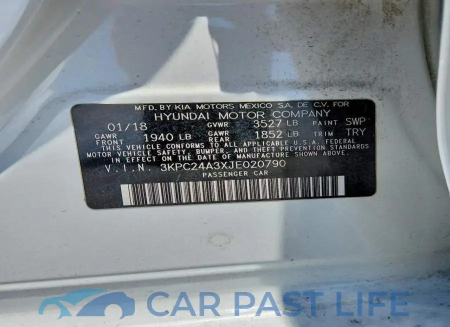 3KPC24A3XJE020790# 13