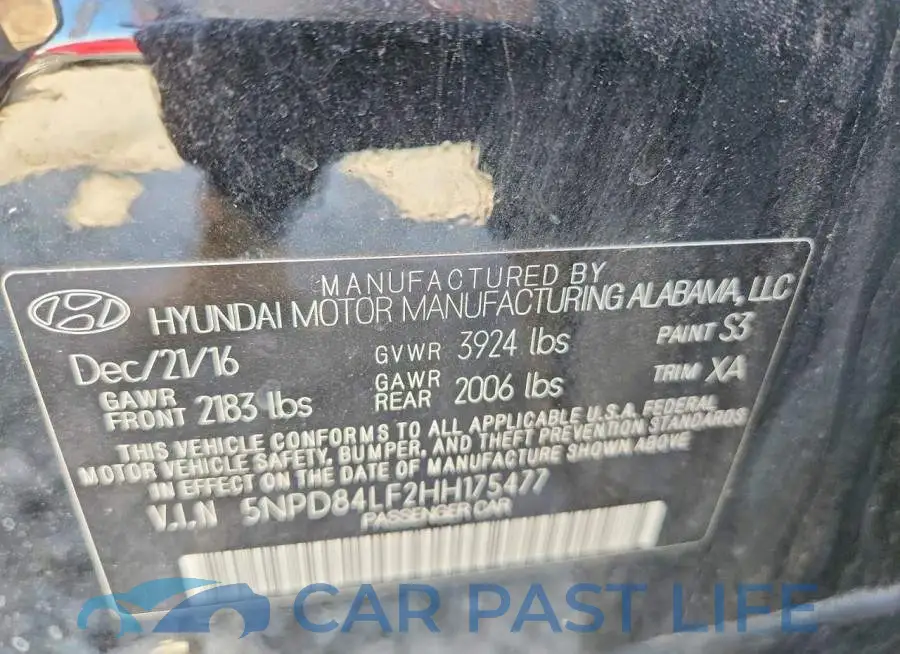 5NPD84LF2HH175477# 12