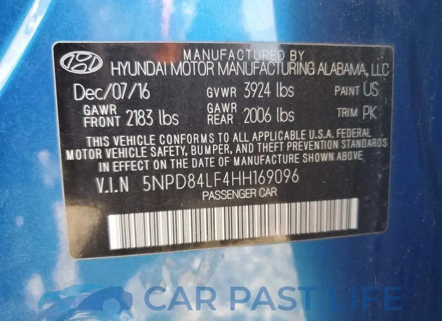 5NPD84LF4HH169096# 13
