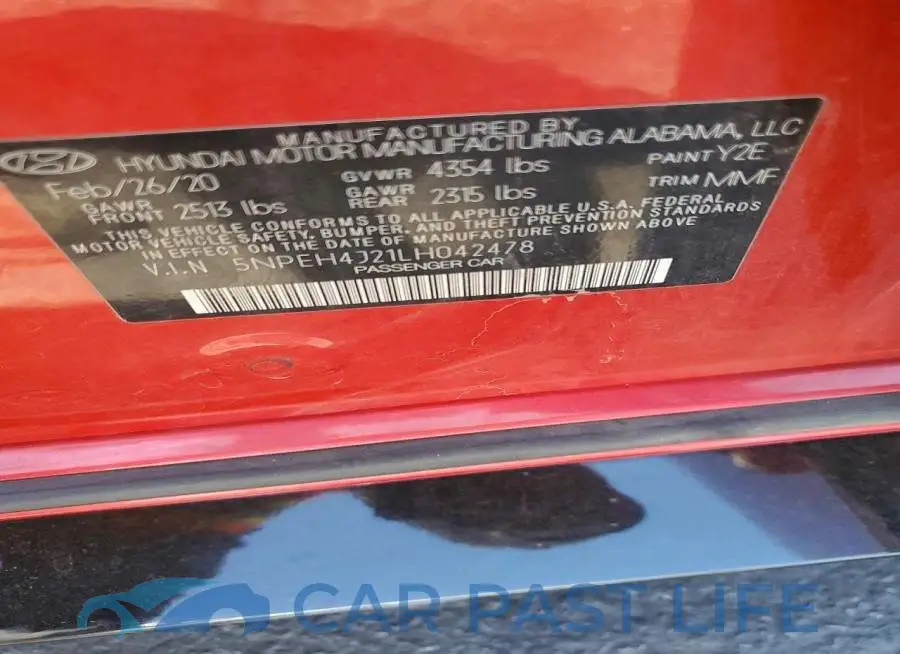 5NPEH4J21LH042478# 12