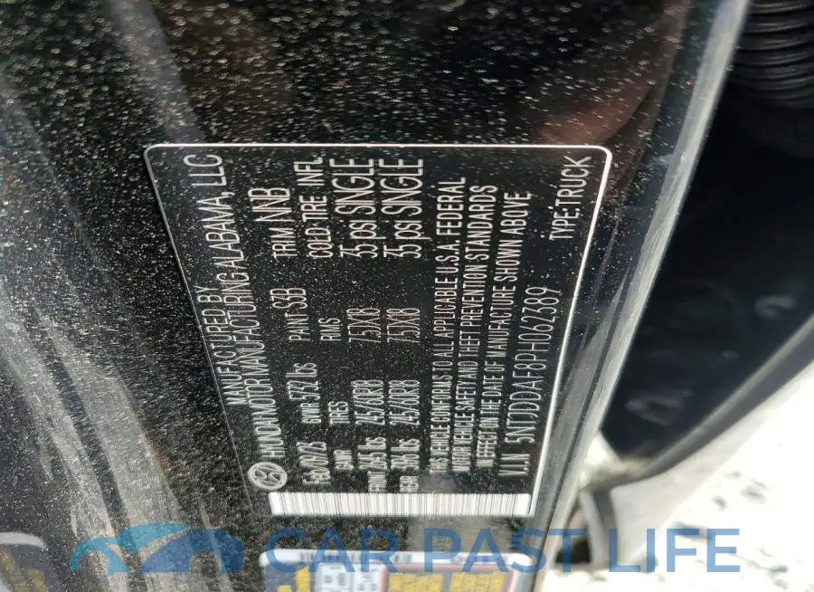 5NTJDDAF8PH062389# 13