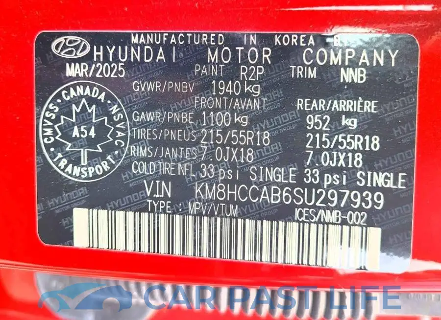 KM8HCCAB6SU297939# 10