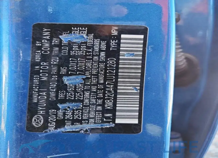 KM8J2CA47LU121280# 12