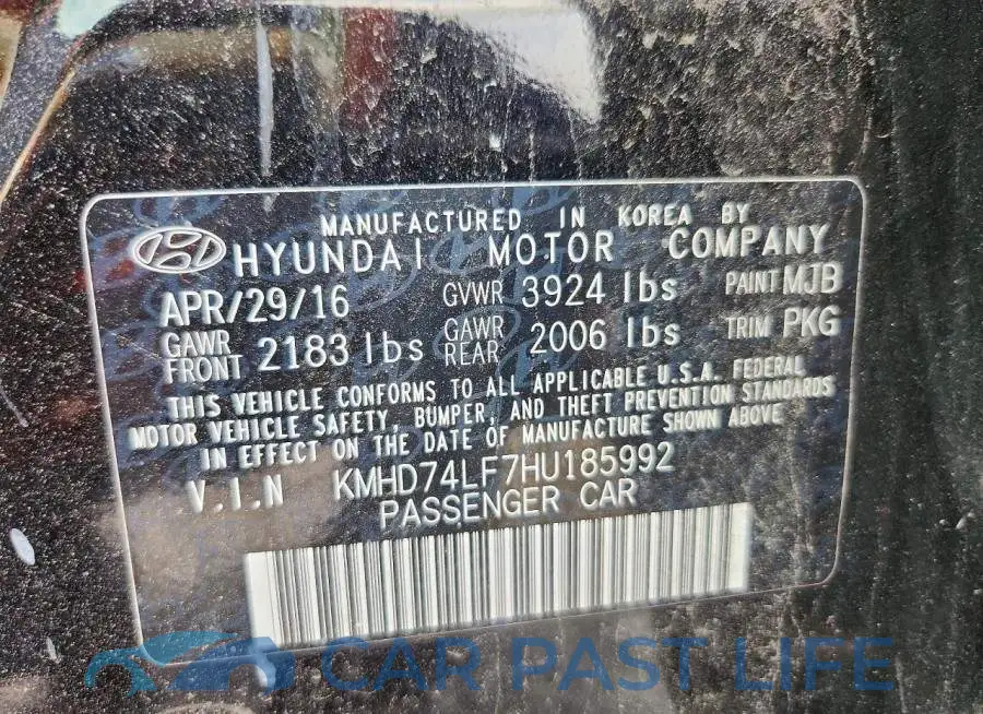 KMHD74LF7HU185992# 12