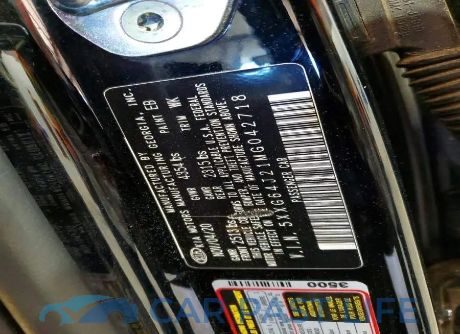 5XXG64J21MG042718# 12