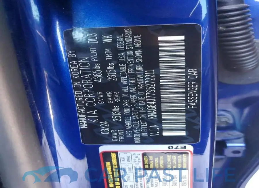 KNAG64J77S5272211# 13
