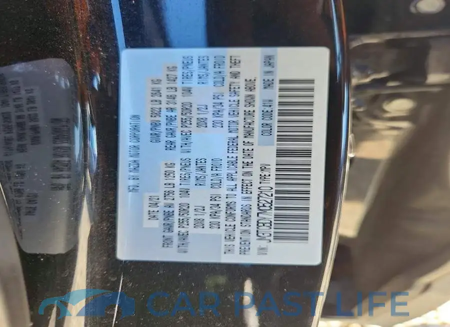 JM3TCBDY7M0527210# 13