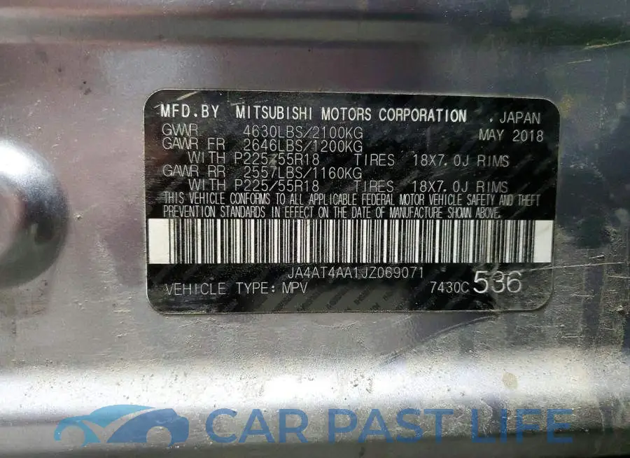 JA4AT4AA1JZ069071# 13