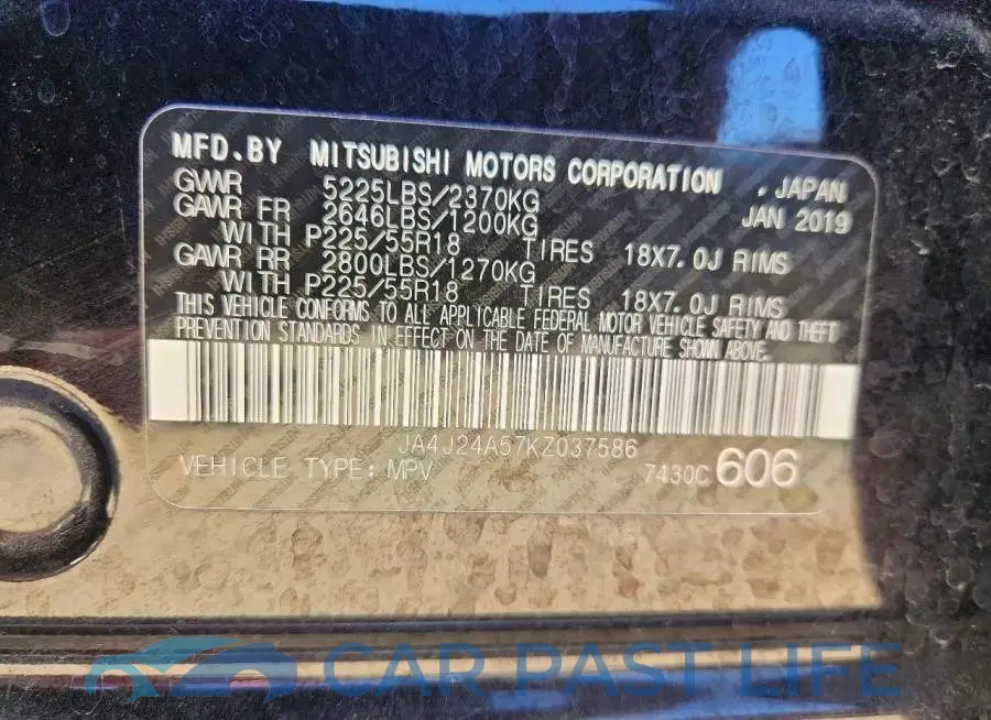 JA4J24A57KZ037586# 13