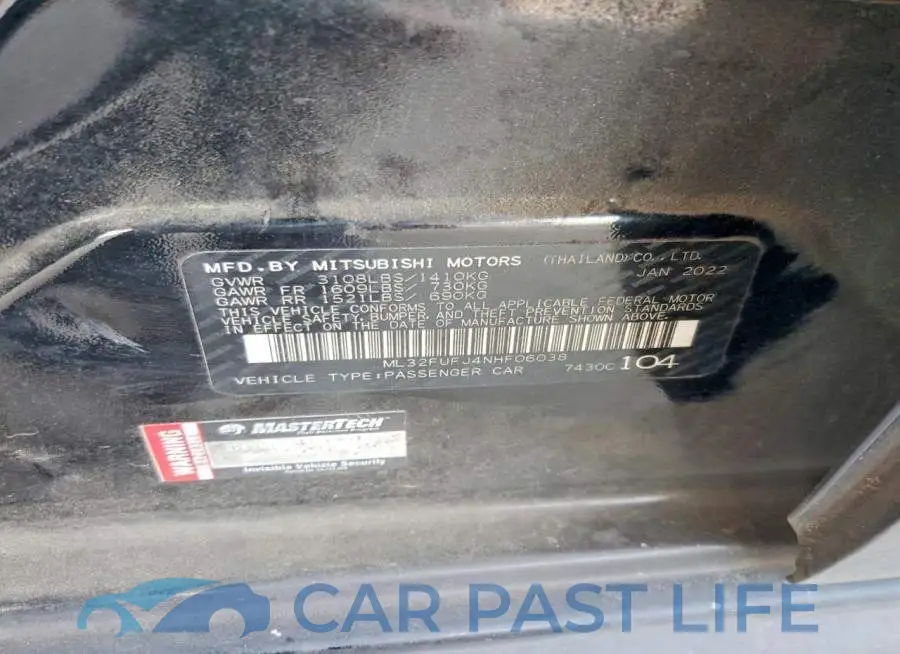 ML32FUFJ4NHF06038# 12