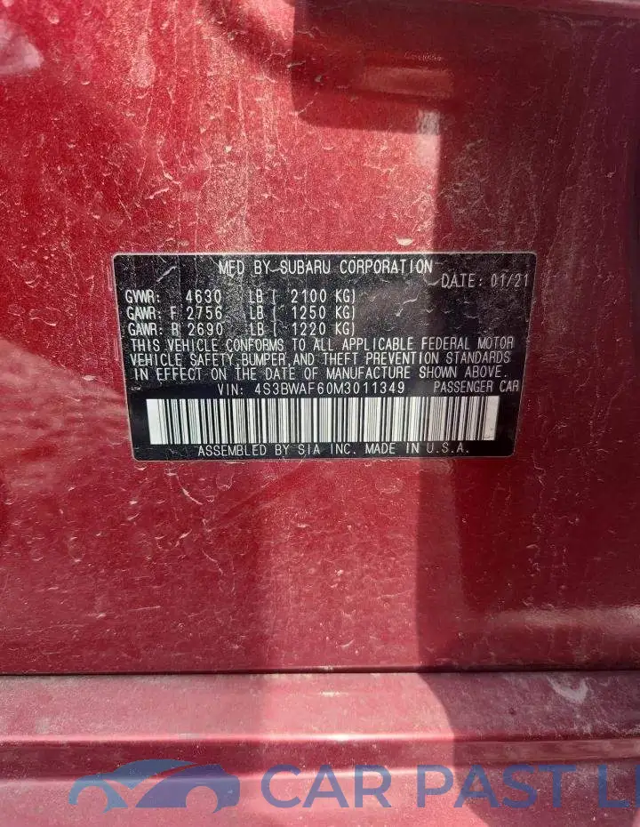 4S3BWAF60M3011349# 12