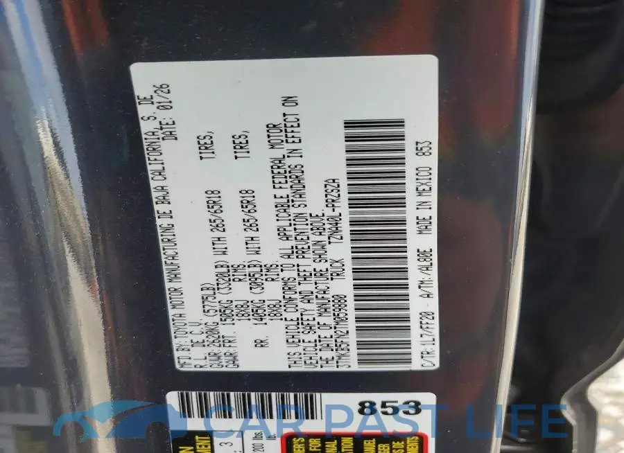 3TMKB5FN2TM059880# 12