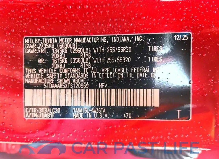 5TDAAAB5XTS120969# 13