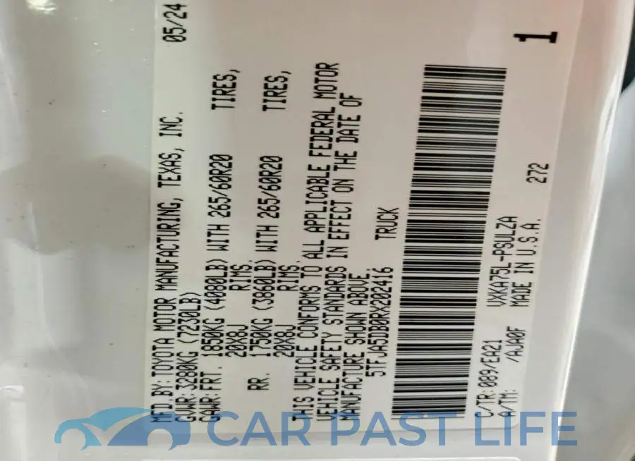 5TFJA5DB0RX202416# 13