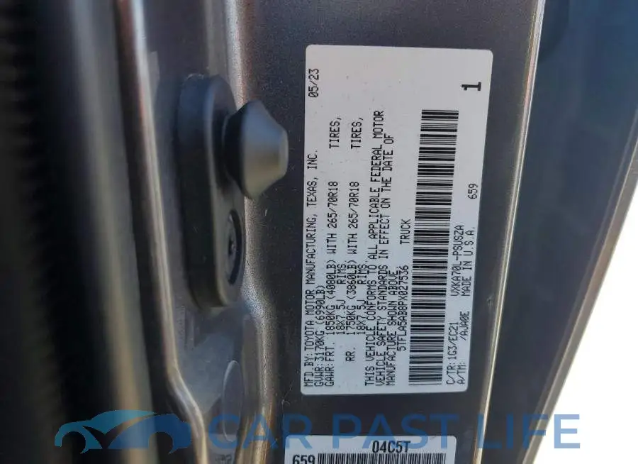 5TFLA5AB8PX027536# 12