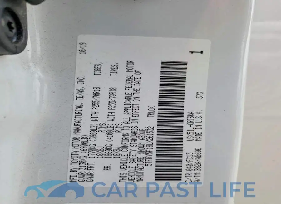 5TFRY5F18LX261532# 13