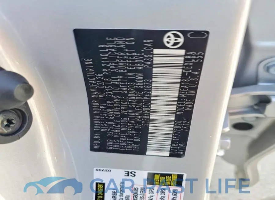 5YFB4MDE0TP421673# 13