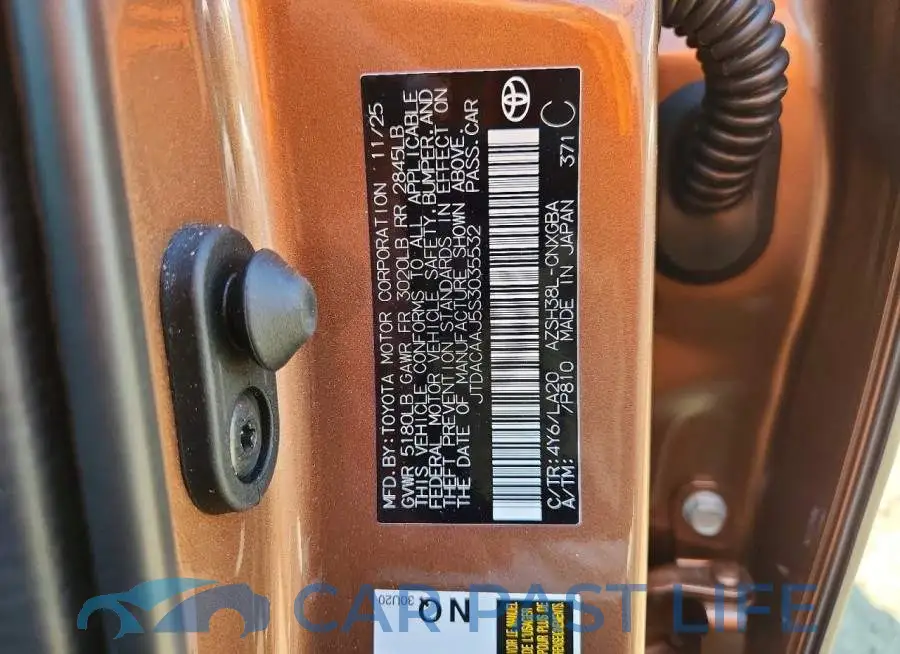 JTDACAAJ5S3035532# 13