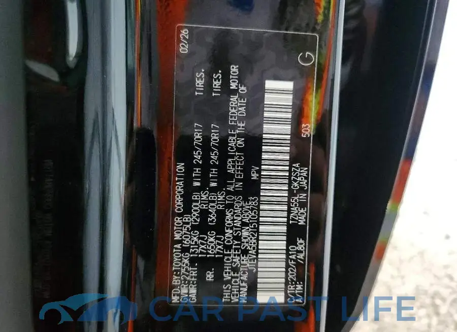 JTEVA5BR2T5105783# 13