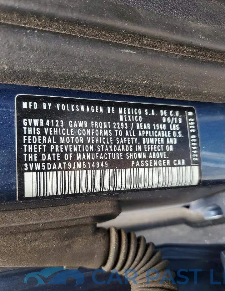 3VW5DAAT9JM514949# 12