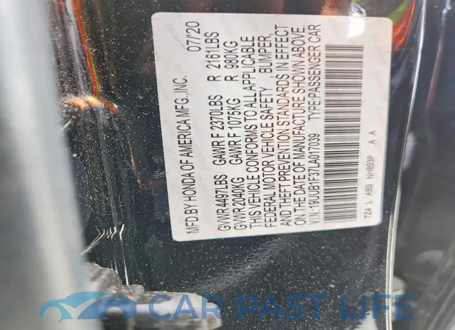 19UUB1F37LA017039# 12