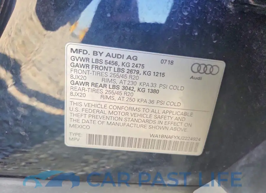 WA1BNAFYXJ2224924# 13