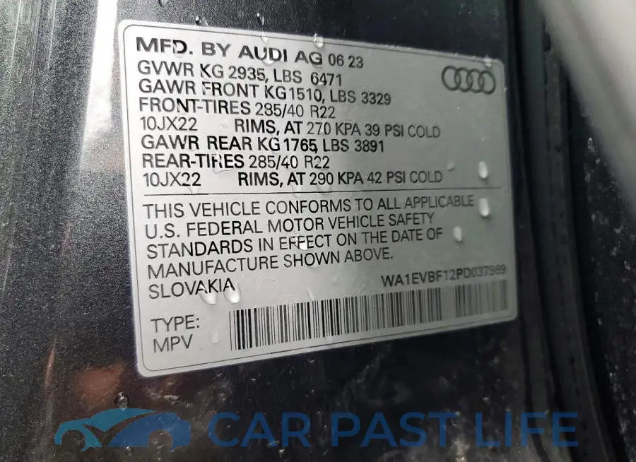 WA1EVBF12PD037969# 13