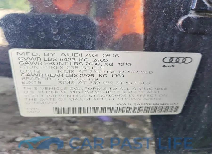 WA1L2AFP6HA046322# 13