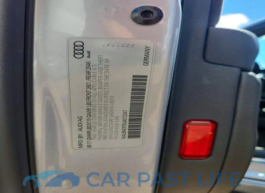 WAUB4CF55JA012347# 12