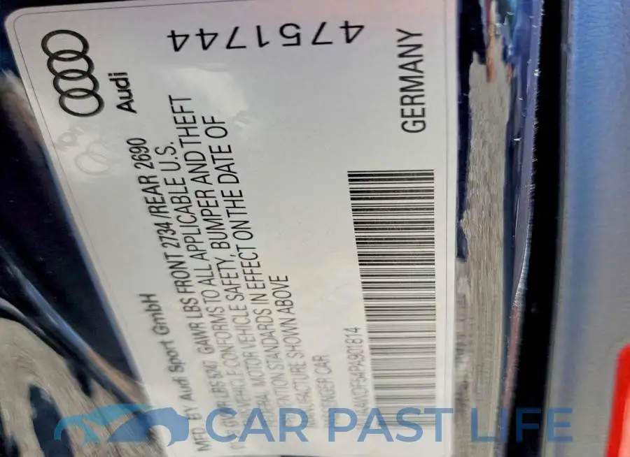 WUAAWDF54PA901814# 12