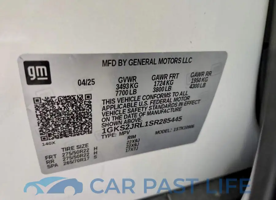 1GKS2JRL1SR285445# 13
