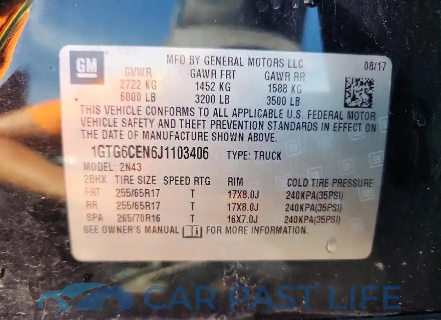 1GTG6CEN6J1103406# 12