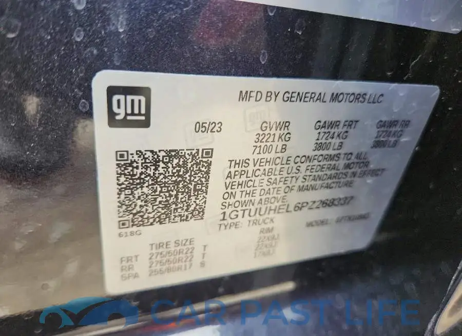 1GTUUHEL6PZ268337# 12