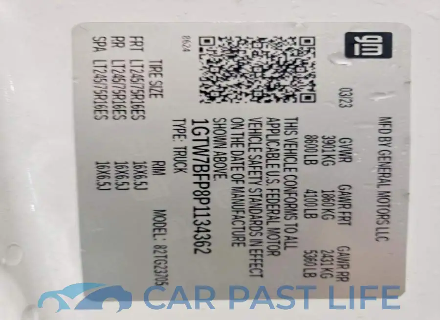 1GTW7BFP8P1134362# 13