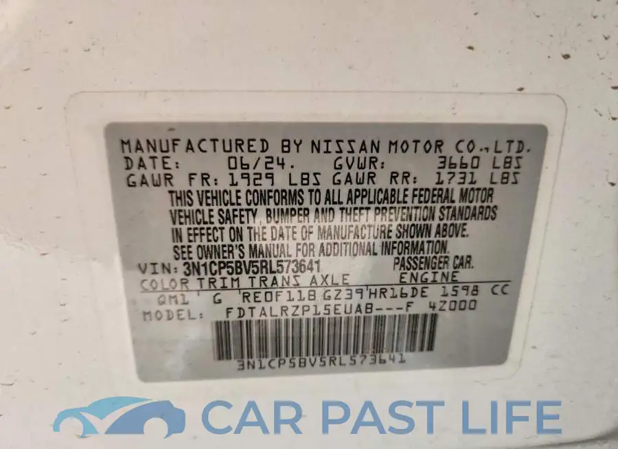 3N1CP5BV5RL573641# 12