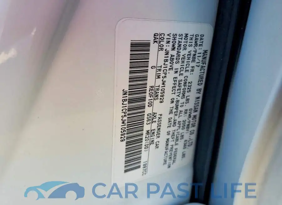 JN1BJ1CP5JW105929# 14